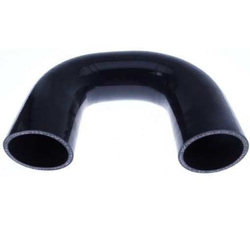 Picture of 180 Degree Silicone Bend - Black 3 "- 76mm.