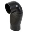 Picture of Cobra head - 4" / 102mm. 90 Degree Silicone Bend - Black