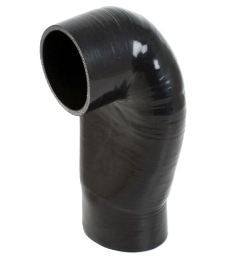 Picture of Cobra head - 4" / 102mm. 90 Degree Silicone Bend - Black