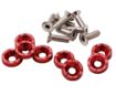 Picture of 8 x M6x20 Steel bolts + Washers  - Red