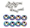 Picture of 8 x M6x20 Steel bolts + Washers  - Neo Chrome