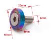 Picture of 8 x M6x20 Steel bolts + Washers  - Neo Chrome