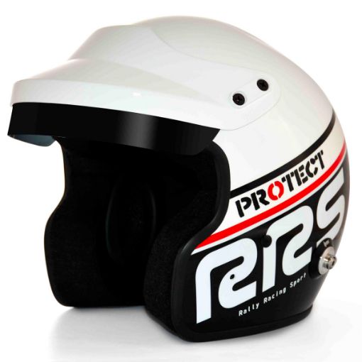 Picture of RRS Protect Jet Open Face Helmet – FIA 8859-2015 / SNELL SA2020 – Black/White