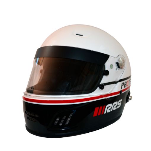 Picture of RRS Protect Circuit Full Face Helmet – FIA 8859-2015 / SNELL SA2020 – Black/White
