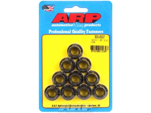 Picture of M12 x 1.25 12pt nut kit (10pcs) - ARP-300-8337
