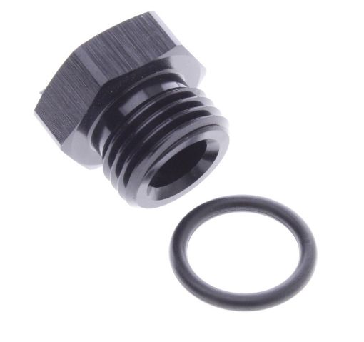 Picture of AN4 Prop - Male O-ring - Black Alu