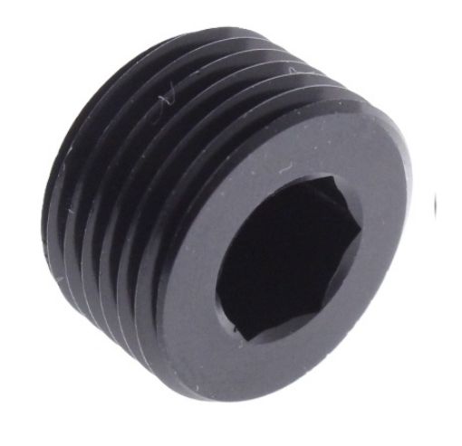 Picture of Black plug for 1/2" NPT Black alu