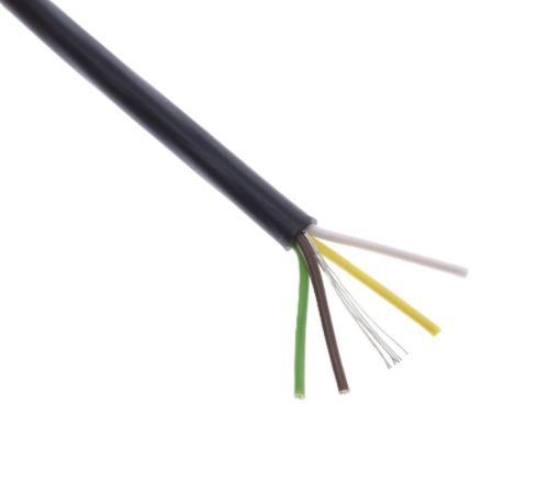 Picture of 4-core shielded cable – Black