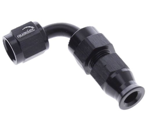 Picture of 90degrees. AN fitting - Tube To female Adapter AN-6 - black - 3/8" (9,52mm.)