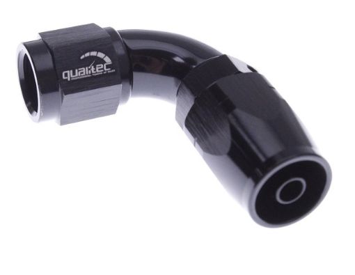 Picture of 90degrees. AN fitting - AN6 - Black - High flow