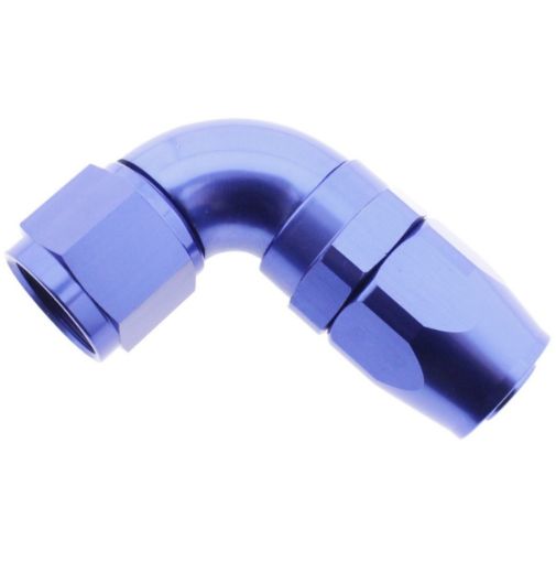 Picture of 90degrees. AN fitting - AN-4 - Blue - High flow