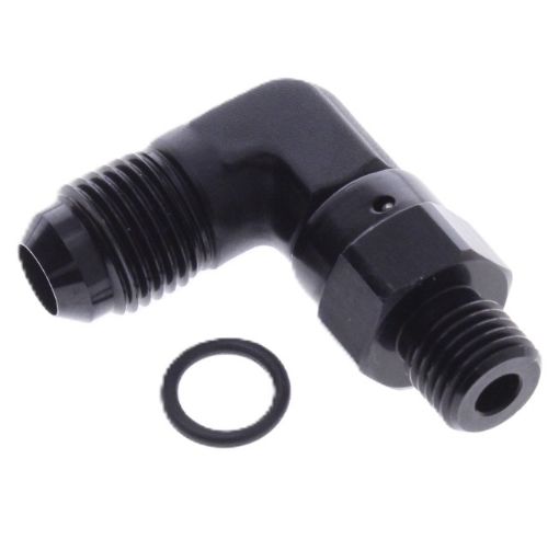 Picture of 90degrees. AN fitting - AN6 - An5 (1/2 "x20 SAE UNF) - Black
