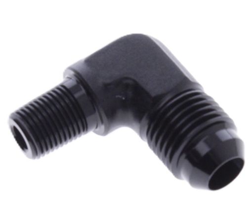 Picture of 90degrees. AN fitting - 1/8 "NPT -> AN6 - Black