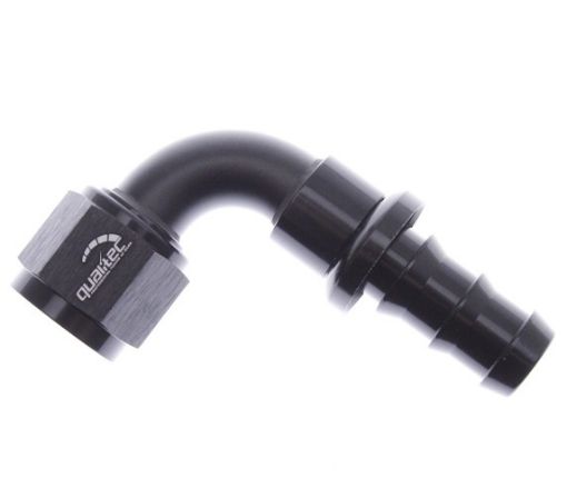 Picture of 90degrees. AN fitting - AN12 - Black - Push lock