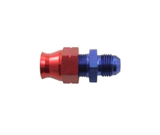 Picture of Straight Tube to Male AN-12 Adapter - Red / Blue - 3/4" (19,05mm.)