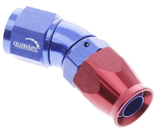 Picture of 30gr. PTFE AN fitting - AN-10 - Red / Blue - High Flow