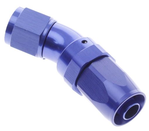 Picture of 30° AN-6 fitting high flow blue