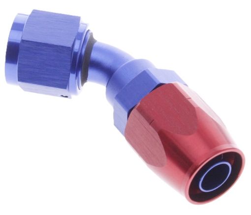 Picture of 45degrees. AN fitting - AN-20 - Red / Blue