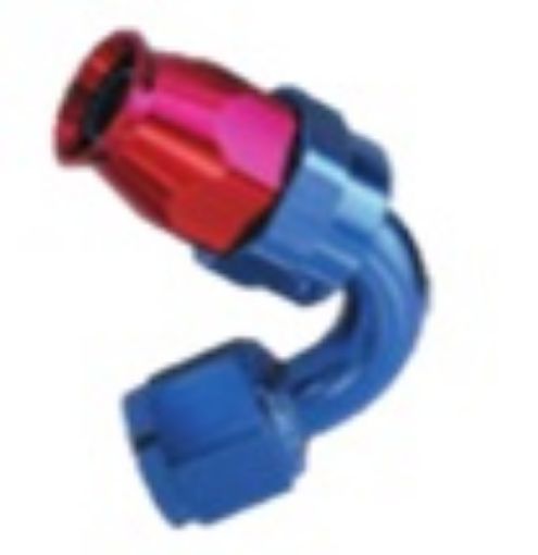 Picture of 120gr. PTFE AN fitting - Red / Blue