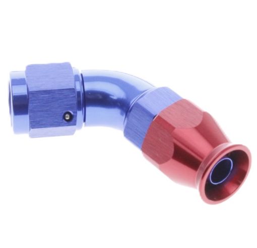 Picture of 60gr. PTFE AN fitting - AN-10- Red / Blue - High Flow