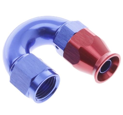 Picture of 180gr. PTFE AN fitting - Red / Blue - High Flow