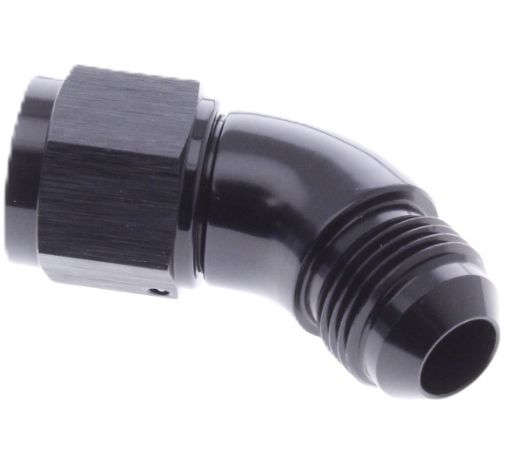 Picture of 45degrees. AN fitting - High flow - Male - Female - Black