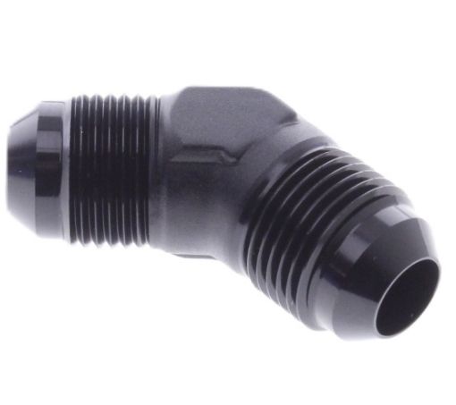 Picture of 45degrees. AN fitting - AN10 - Male - Male - Black