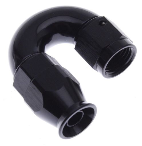 Picture of 180gr. PTFE AN fitting - AN-8 - Black - High Flow