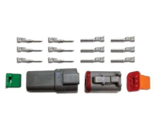 Picture of 6 pin - Deutsch connector - Male/Femal set - Incl. pins
