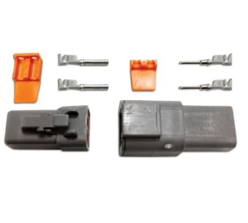 Picture of 2 pin - Deutsch connector - Male/Femal set - Incl. pins
