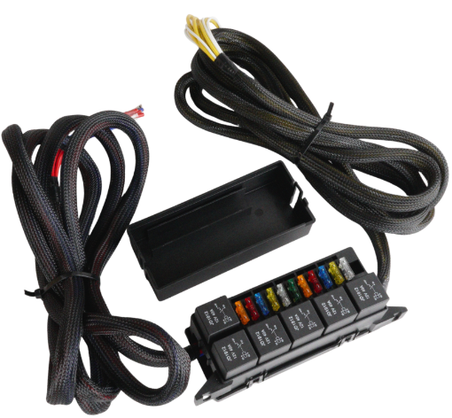 Picture of Fuse Box - 11 Fuses - 6x40 AMP Relays - 3 meter wires