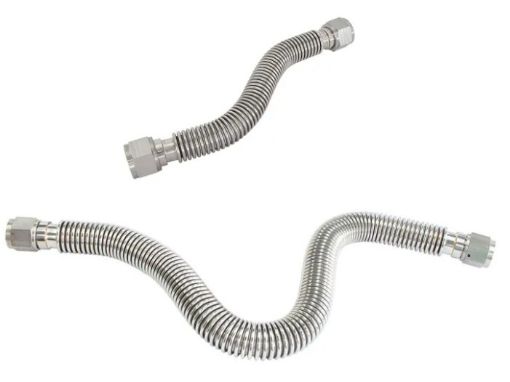 Picture of AN10 stainless steel oil return flexible pipe - 550mm.