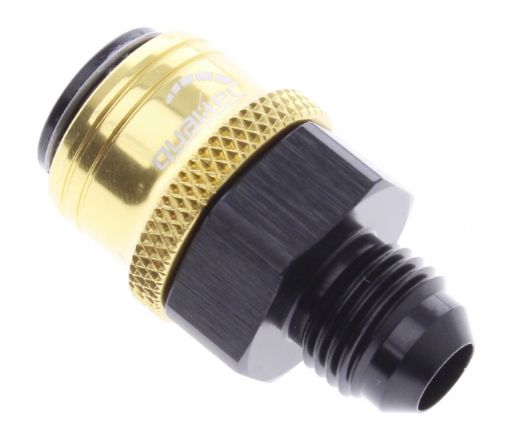 Picture of AN male quick connect adapter -Black/Gold - AN6