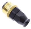 Picture of Straight PTFE Quick Connect Hose Ends -Black/Gold - AN8