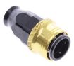 Picture of Straight PTFE Quick Connect Hose Ends -Black/Gold - AN8