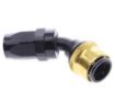 Picture of 45° Quick Connect Hose Ends -Black/Gold - AN8