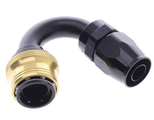 Picture of 150° Quick Connect Hose Ends -Black/Gold - AN10