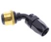 Picture of 60° Quick Connect Hose Ends -Black/Gold - AN8