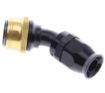 Picture of 45° PTFE Quick Connect Hose Ends -Black/Gold - AN12