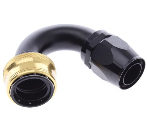 Picture of 150° Quick Connect Hose Ends -Black/Gold - AN20