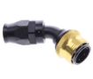 Picture of 45° PTFE Quick Connect Hose Ends -Black/Gold - AN10