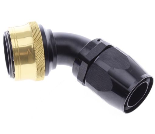 Picture of 60° Quick Connect Hose Ends -Black/Gold - AN20
