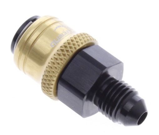 Picture of AN male quick connect adapter -Black/Gold - AN4
