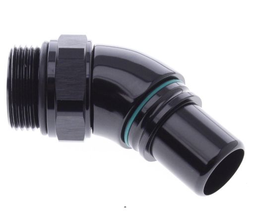 Picture of 45° AN16 - AN16 O-ring (1-5/16-12 SAE UNF) - Black/Gold