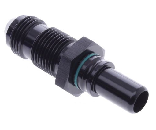 Picture of AN Bulkhead to Male quick connect - Black - AN8