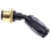 Picture of 45° Quick Connect Hose Ends -Black/Gold - AN6