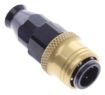 Picture of Straight PTFE Quick Connect Hose Ends -Black/Gold - AN4