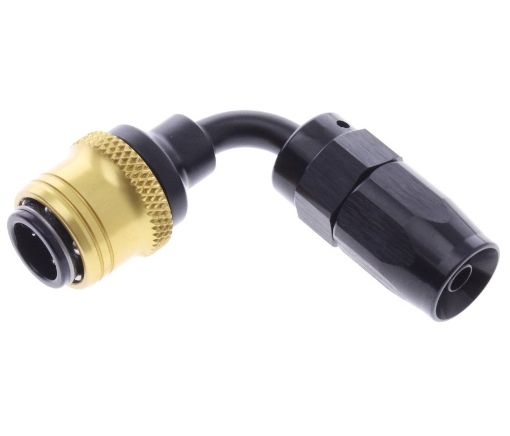 Picture of 90° Quick Connect Hose Ends -Black/Gold - AN4