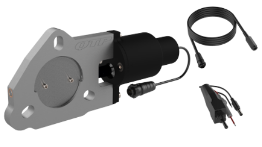 Picture of QTP 2.5in Bolt-On QTEC Electric Cutout Valve - Single