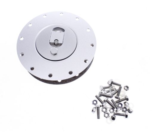 Picture of Silver aluminium fuel cap with vent screw